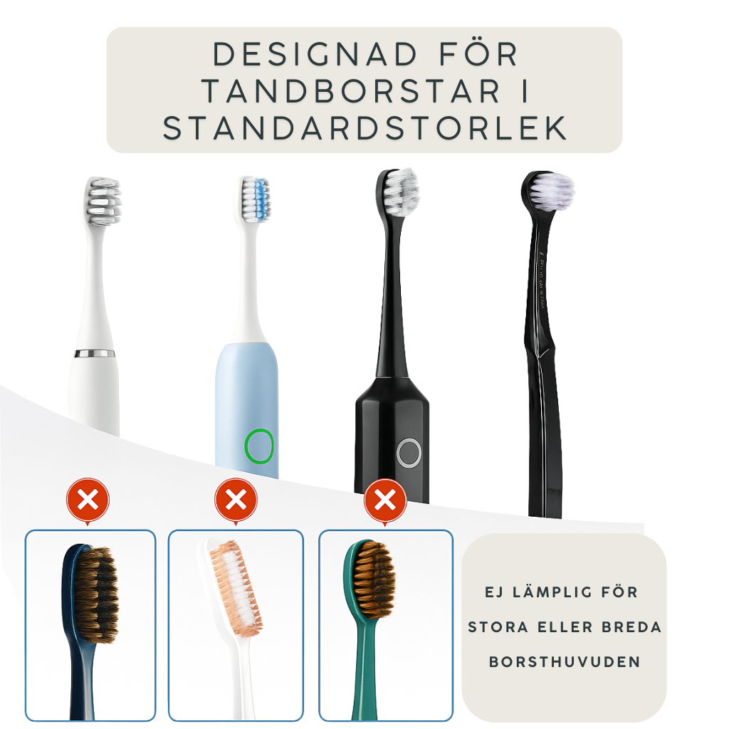 Tandborsthållare med UV-sterilisering