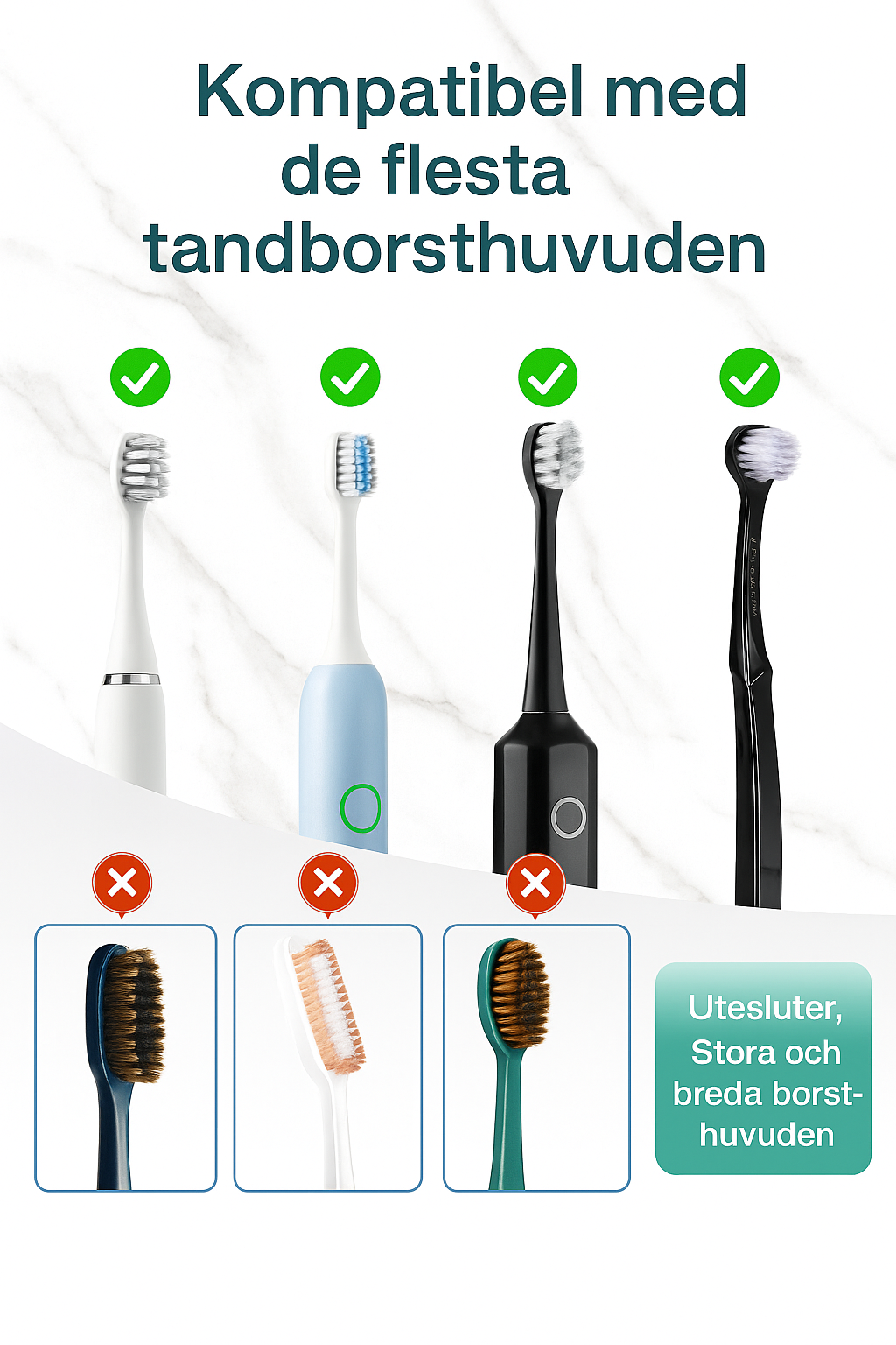 Tandborsthållare med Desinfektion