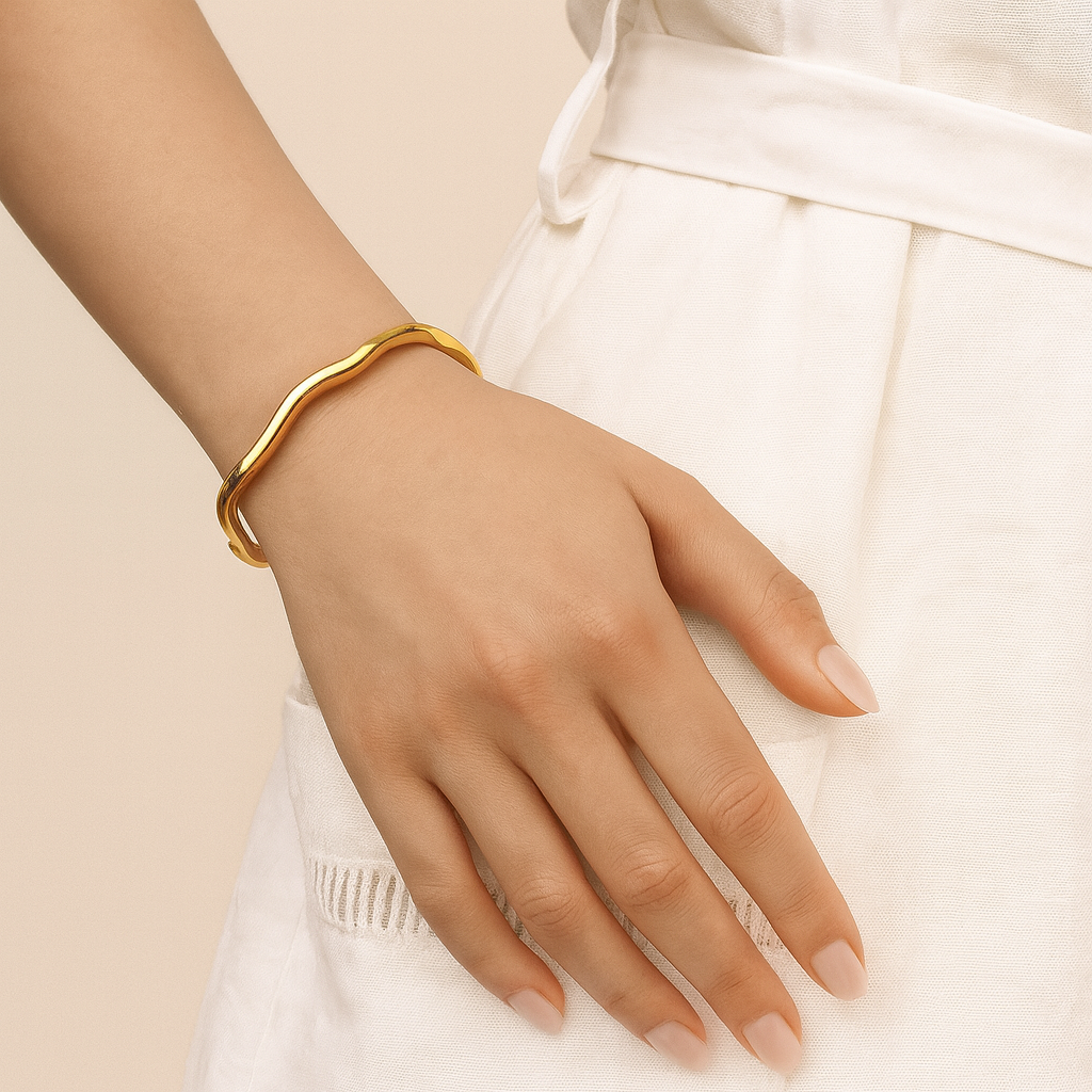Armband Auré - Guldpläterad Mässing